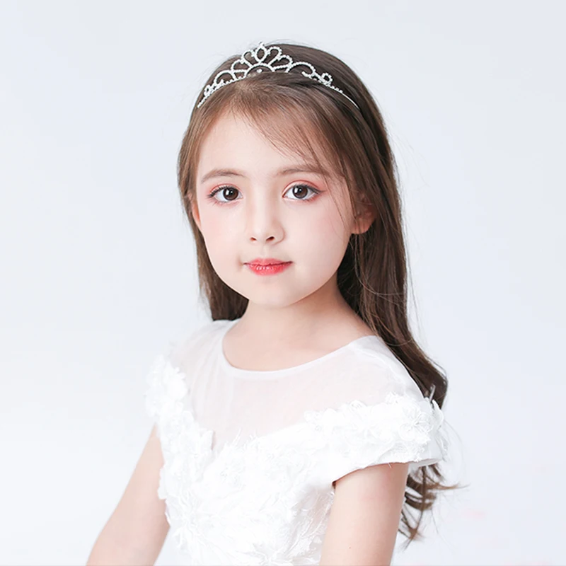 YYOUFU модные детские хрустальные тиара на голову для девочек Принцесса Корона