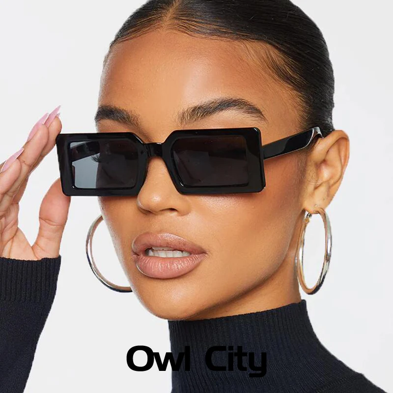 

Square Sunglasses Women Fashion Brand Travel Small Rectangle Sun Glasses Men Vintage Retro Oculos Black Vintage Eyewear