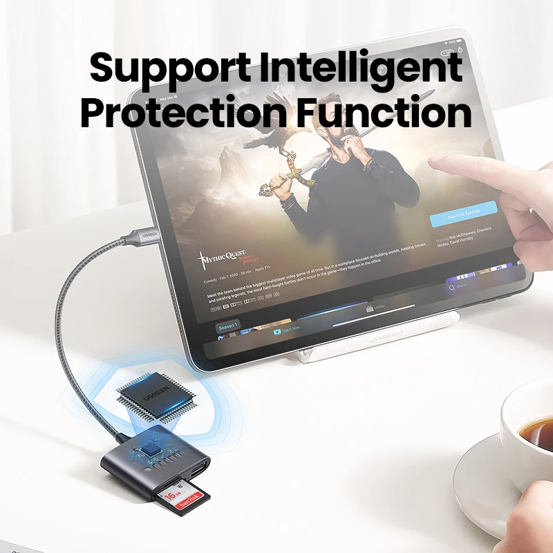 UGREEN USB C кардридер Тип к SD Micro для iPad ноутбука аксессуары карта памяти адаптер