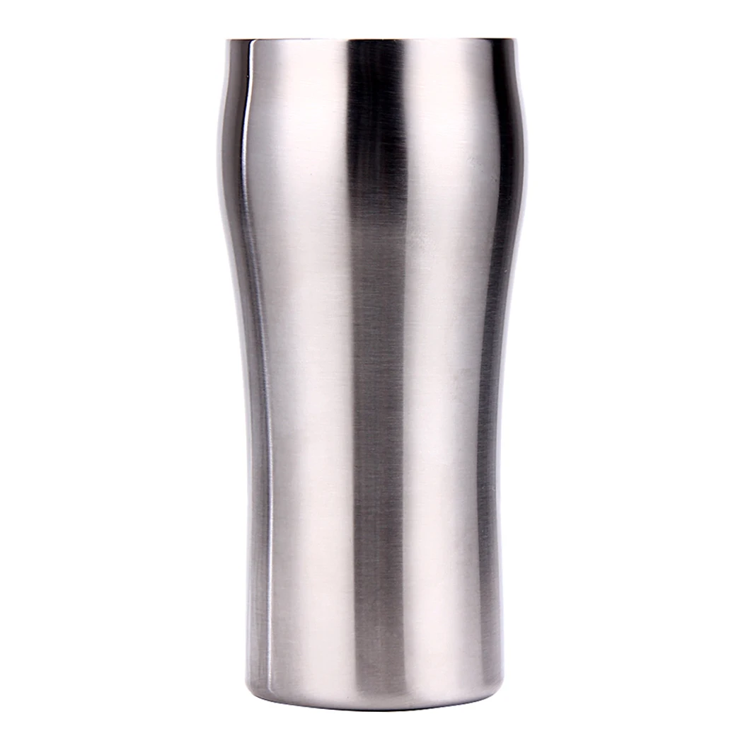 

NorthernEurope Ins Industry Beer Cup Stainless Steel Non-slip Double Layer Heat Insulated Coffee Cup Milk Cup