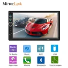 Автомагнитола 2 Din, FM, SD, USB, Bluetooth, Mirrorlink 7010B7012B7018B, 7-дюймовый сенсорный экран HD, стерео, Авторадио, MP5, мультимедийный видеоплеер