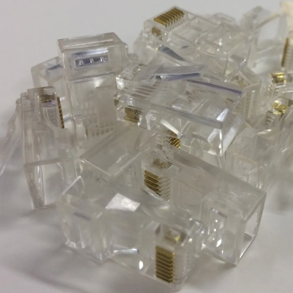 Сетевой соединитель Cat5 Cat5e 20 шт. металлический кабель Rj45 модульные штекеры