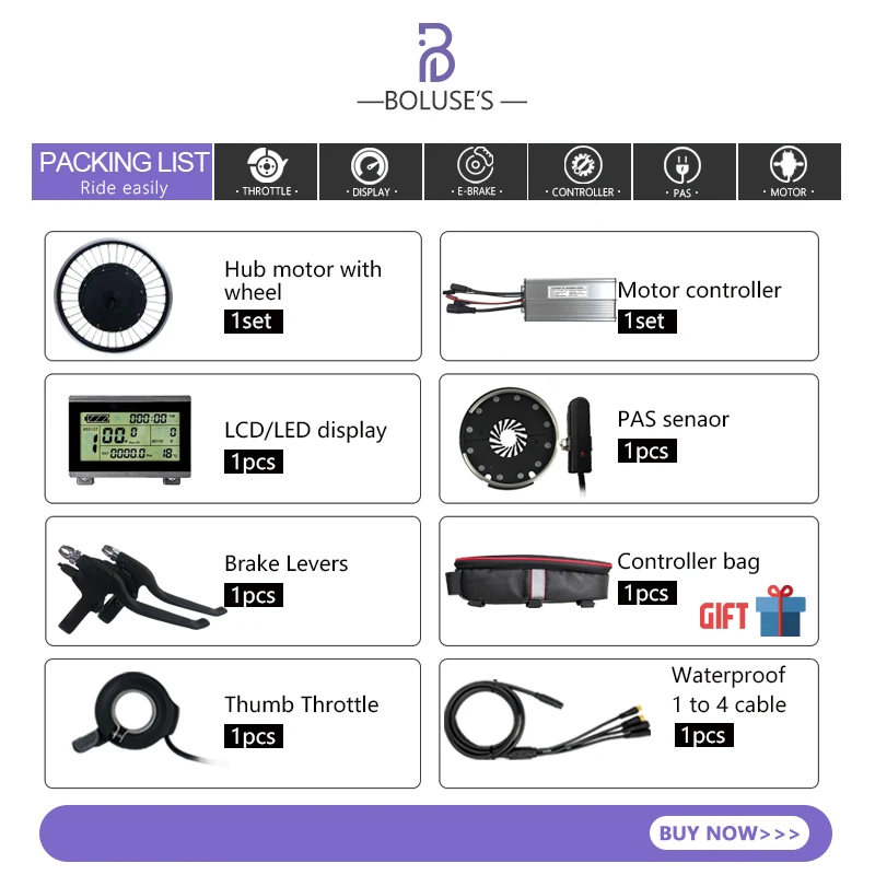 Preise Elektrische Fahrrad Conversion Kit 48V 1000W Bürstenlosen Hinten Kassette Hub Motor Rad 20-29 Zoll 700C EBike Wasserdicht Conversion Kit