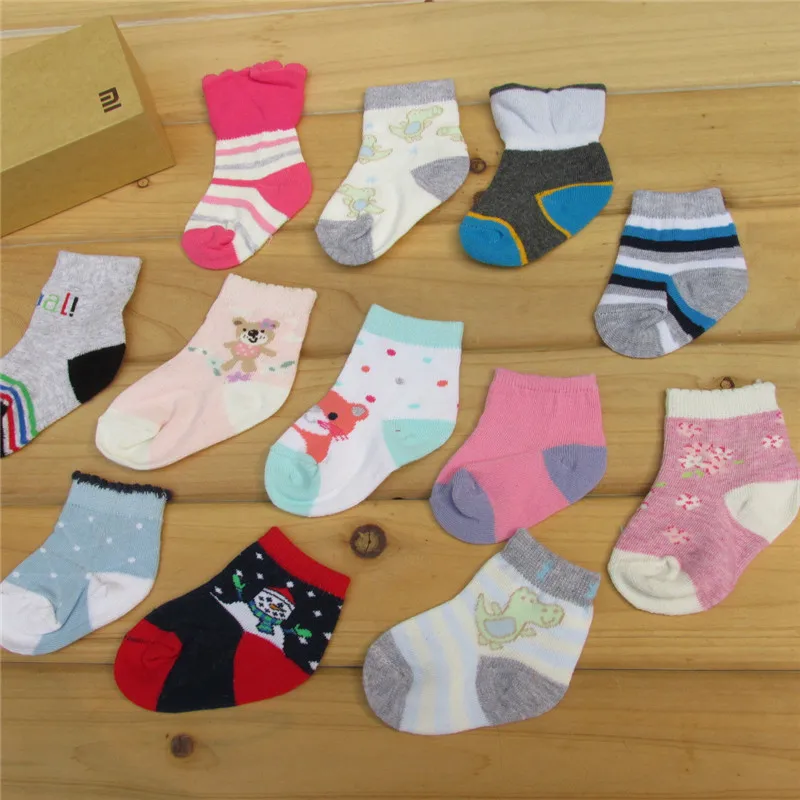 Winter Spring Hot 5Pairs Baby Kids Cute Cartoon Socks Newborn Infant Toddler Soft Cotton Sock Comfortable Ankle For 0-3Y |