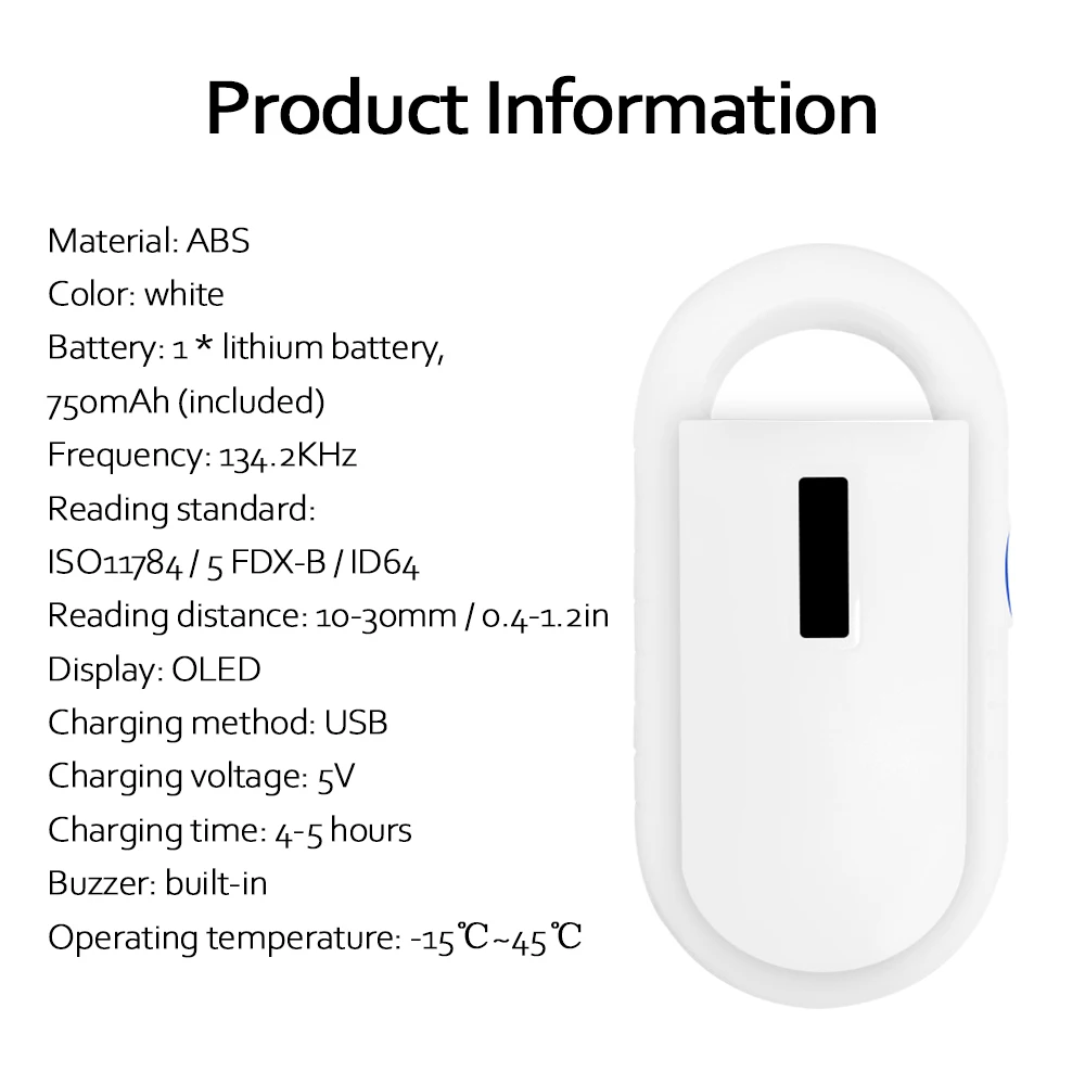 Dogs Reader PT160 Animal Microchip Chip Scanner for Horse Cat Dog | Безопасность и защита