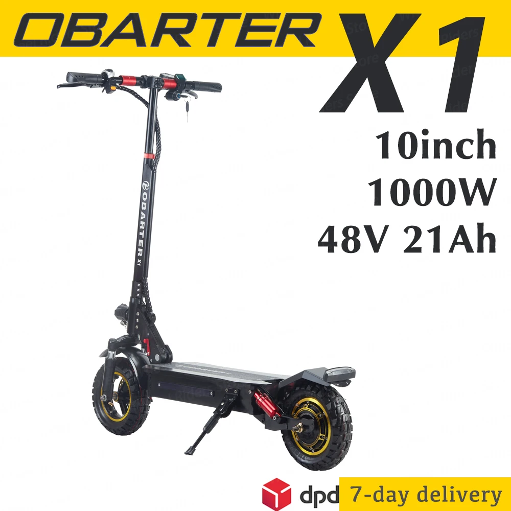 Новый OBARTER X1 Электрический скутер для взрослых 53 км/ч E 10 дюймов внедорожный