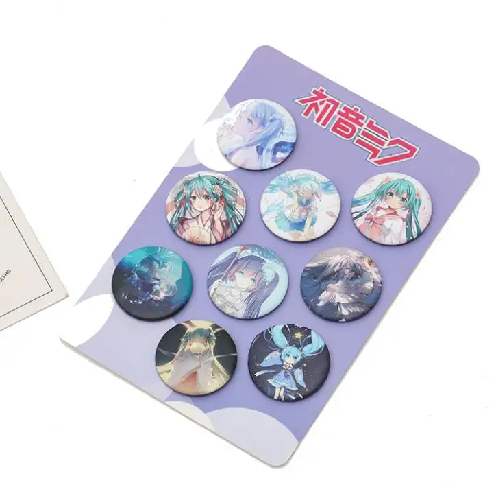 8 8 шт./компл. Аниме Хацунэ Мику Cardcaptor Sakura lovelive значок косплея шпильки коллекция Значки для рюкзак Одежда Игрушка в виде фигурки - Цвет: 8