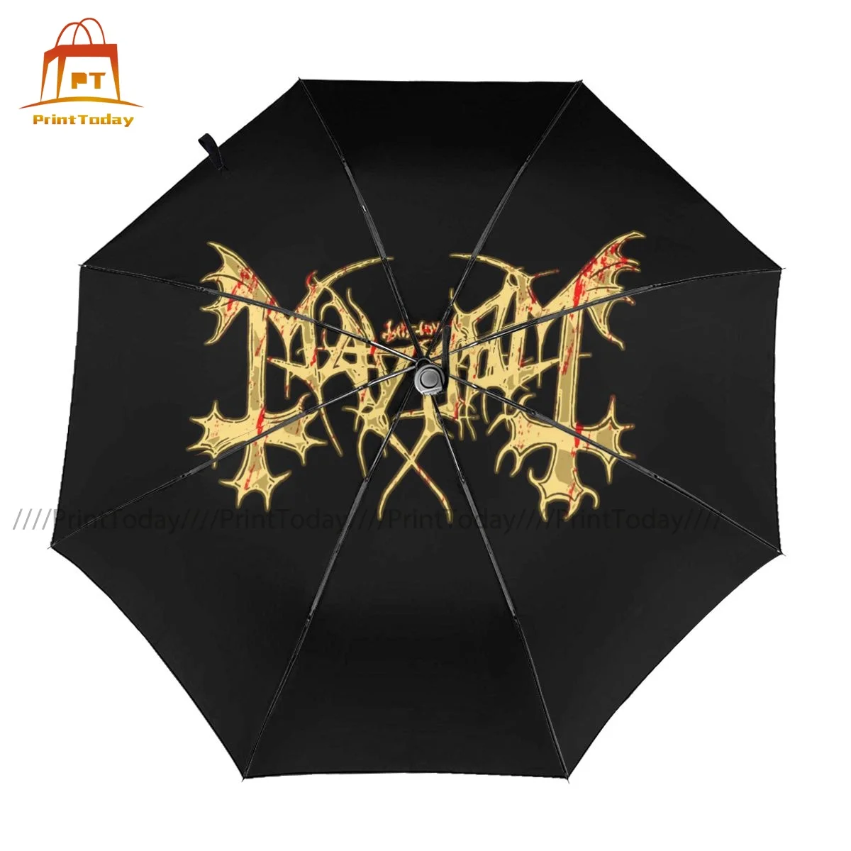 

Darkthrone Umbrella Creative Compact Umbrella Print Car Anti UV Automatic Umbrella