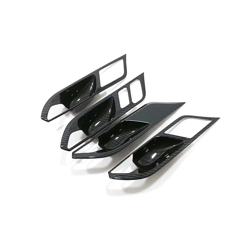 

ABS Carbon fiber For BMW X3 G01 2018 2019 Car inner door Bowl protector frame Cover Trim Sticker Car Styling accessories 4pcs