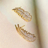 yidalu charm 14k real gold shine earring plated leaves delicate cubic zircon %d1%81%d0%b5%d1%80%d0%b5%d0%b6%d0%ba%d0%b8 %d0%bd%d0%b5%d0%be%d0%b1%d1%8b%d1%87%d0%bd%d1%8b%d0%b5 jewelry earrings set