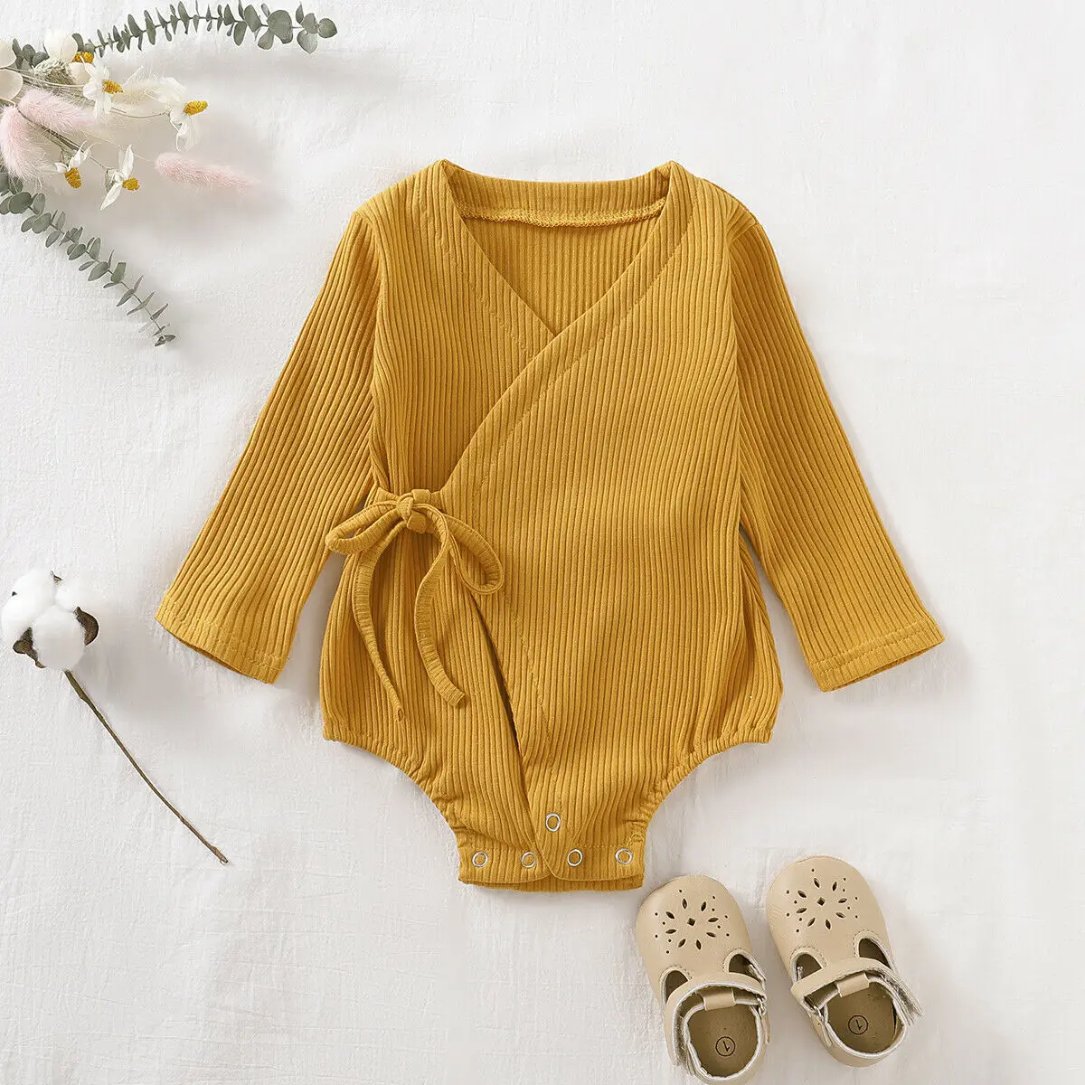 Коллекция 2019 года осенне-зимние хлопковые боди для новорожденных девочек и