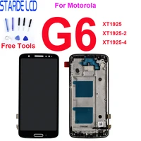 5 7 original for motorola moto g6 xt1925 xt1925 2 xt1925 4 lcd display touch screen digitizer assembly with frame free tools