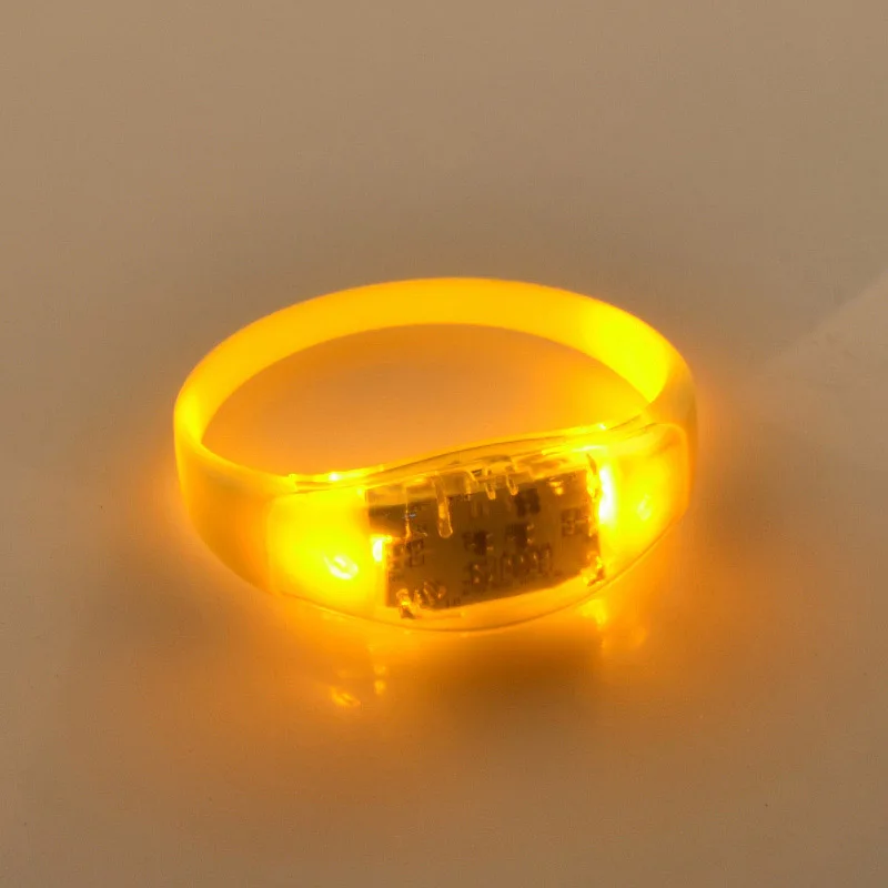 Унисекс управление звуком светодиодный Светодиодный светильник браслет