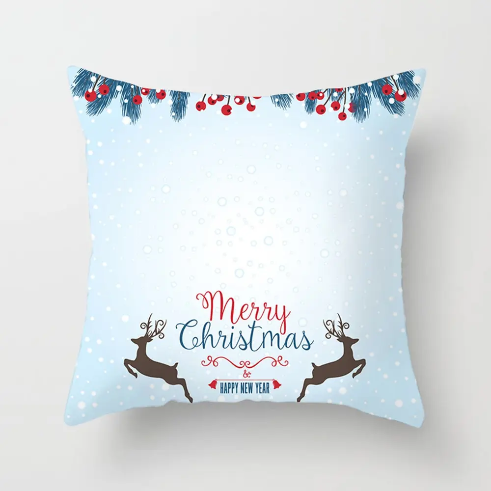 Merry Christmas Pillow Case Decorations Snowflake Print Pillowcase for Home Xmas Gift Happy New Year 2021 | Дом и сад