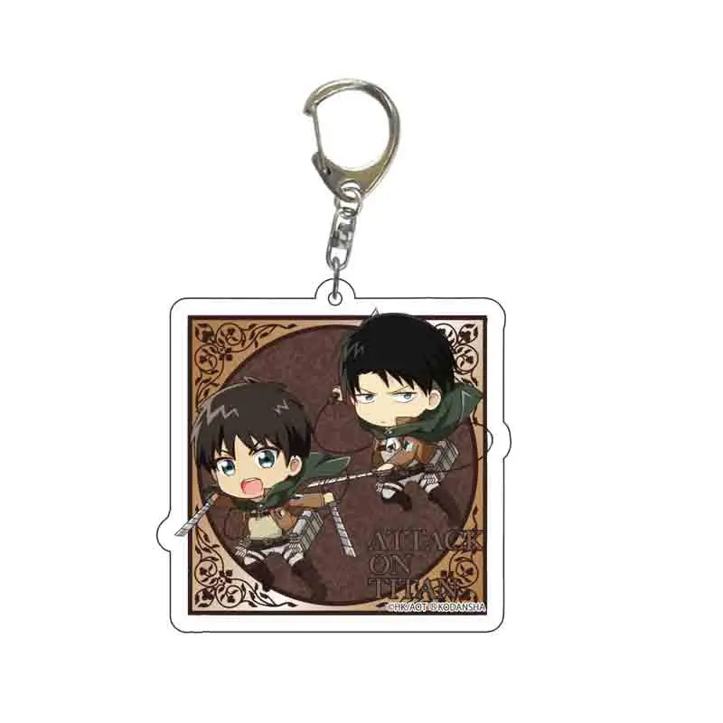 

1 Pcs New Anime Attack on Titan Acrylic Keychains Figure Eren Shingeki No Kyojin Pendant Keyrings Fans Gifts Cosplay Toys