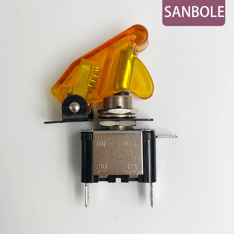 Клавишный переключатель (5 шт.) светодиодный защитный кожух на нажимную кнопку 12 В