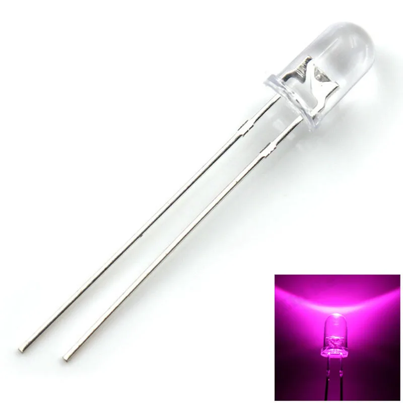 50 шт./лот прозрачные круглые 5 мм суперъяркие водные зеленые красные белые желтые