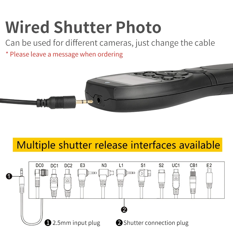 Таймер спуска затвора Дистанционное Беспроводное управление таймером для Canon Nikon