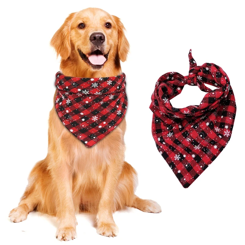 Нагрудники для домашних животных собак щенков кошек бандана Рождественский шарф