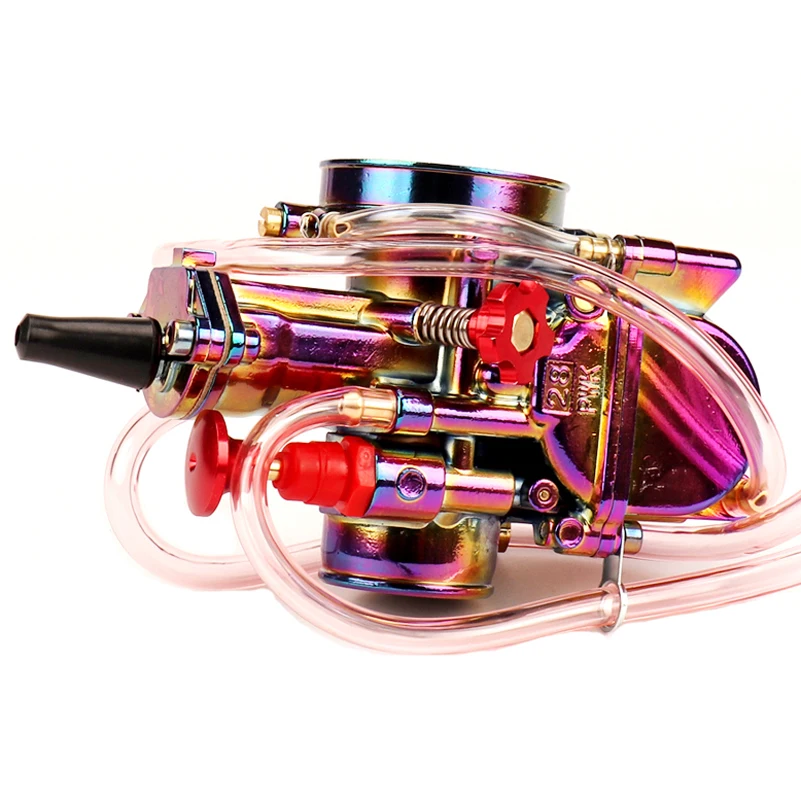 Красочный 28 30 32 34 мм мотоцикл PWK карбюратор Carburador Carb для 110cc-250cc 2T 4T двухтактный двигатель скутер грязь питбайк