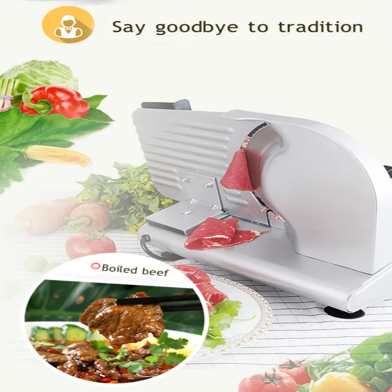 2018 200W electric Slicer Household Lamb slice meat Slices of bread Hot Pot Desktop Meat cutting machine | Бытовая техника