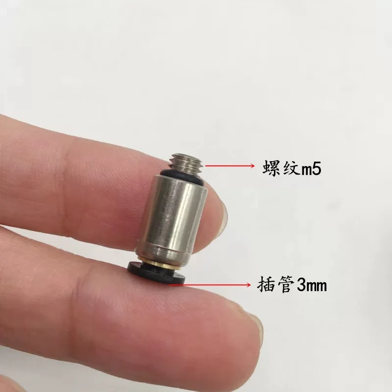 5PCS Pneumatic Miniature Trachea Quick Plug Connector Threaded Straight-through PC POC3/4/6MM-M3/5/6 Element | Строительство и