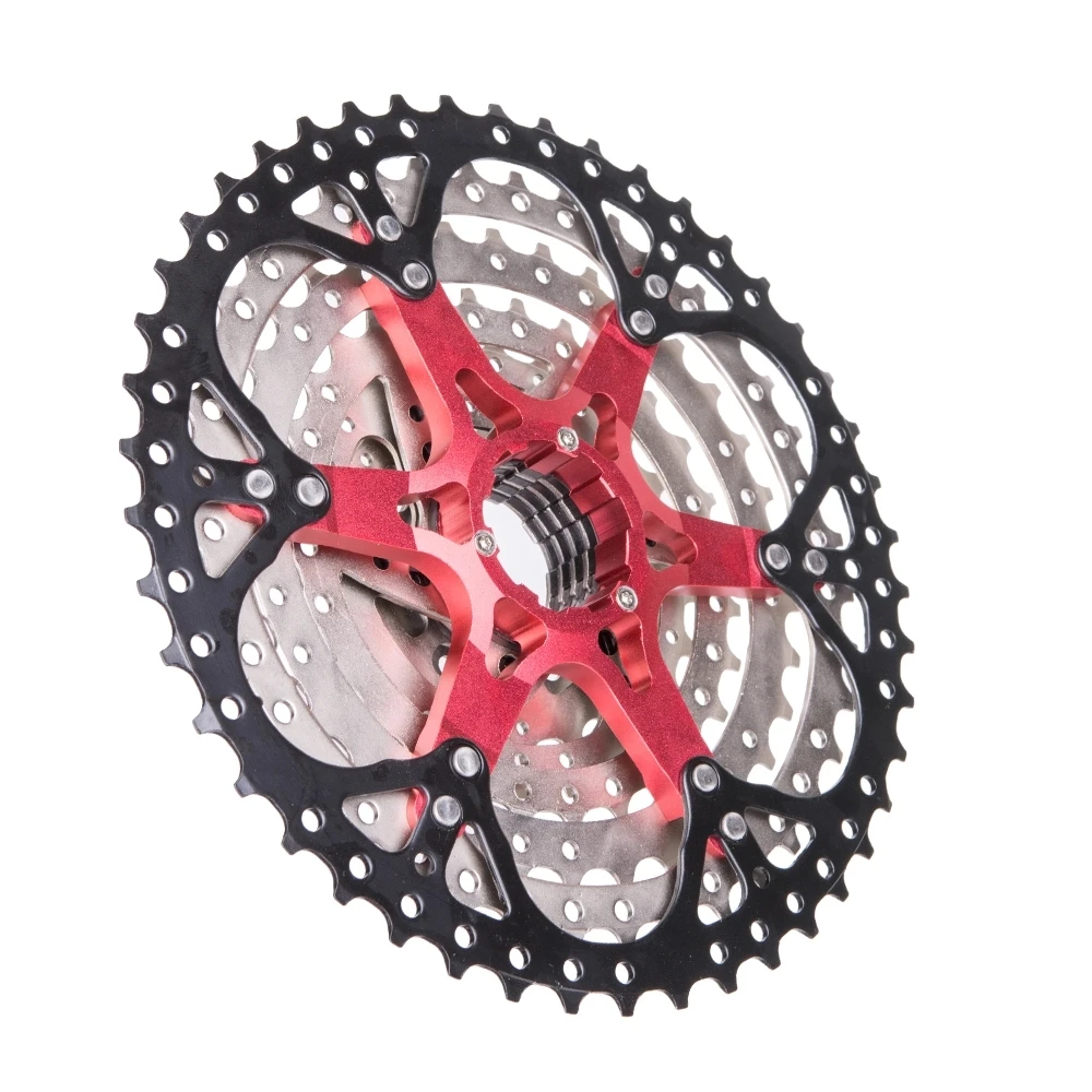 ZTTOMTB 9-speed 11-46T card type 9s sprocket 9v k7 flywheel accessories ratio compatible M430 M4000 M590 mountain bike | Спорт и