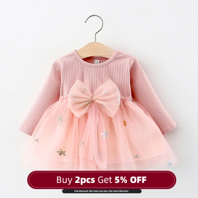 Платье для младенцев Menoea осень 2020 одежда маленьких девочек платья с длинным