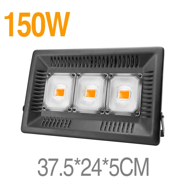 150W Полный спектр светодиодный светильник для выращивания 50 Вт 100 Вт 150 Вт переменный ток 110 В 220 В высокая мощность открытый водонепроницаемый для теплицы Гидропоника посева - Испускаемый цвет: 150W