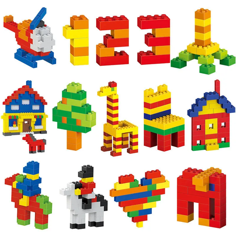 1000pcs Classic Creative Fun Building Block Brick Kit Set Educational Learning Construction Toy for Kid Children Boy Girl - купить по