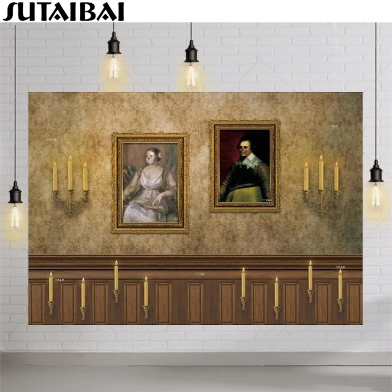

European Style Vintage Wall Photography Backdrop Decoration Paintings Room Decor Portrait Studio Background for Photographic