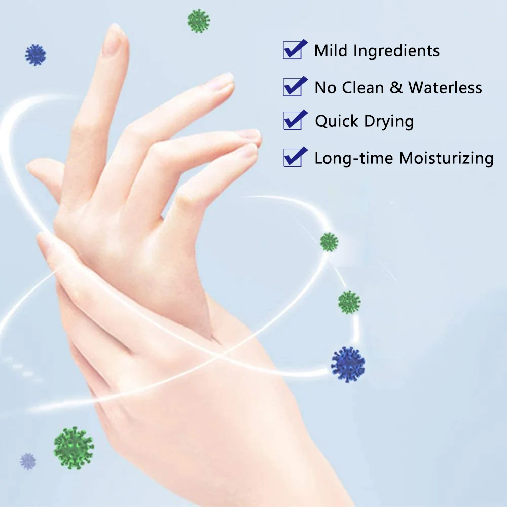 Портативный дорожный Дезинфектор для рук 50 упаковок одноразовый