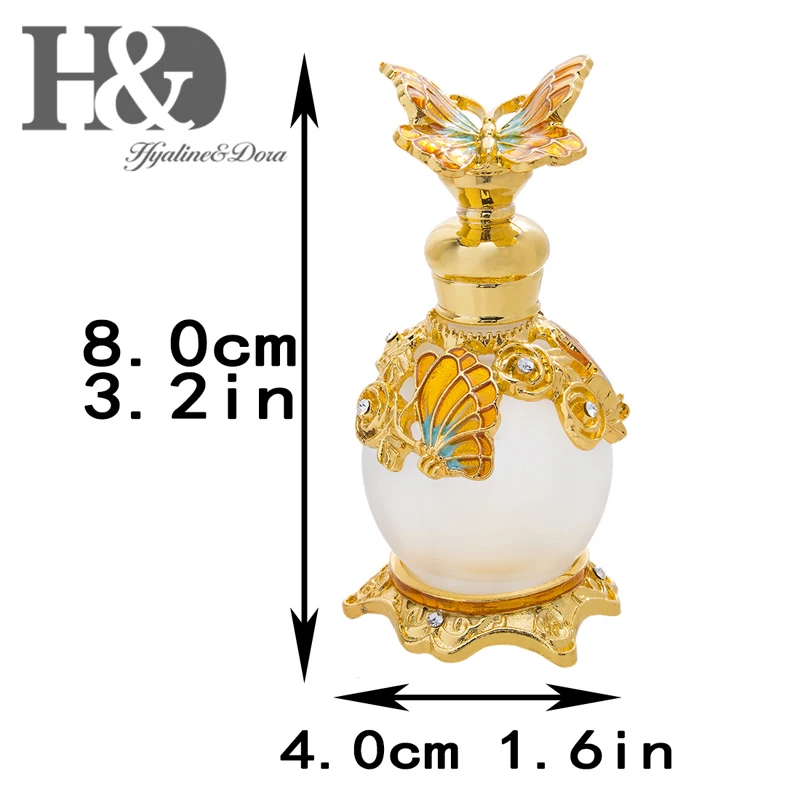 H&D, 15 стилей, пустые многоразовые флаконы для духов, Ретро стиль, матовое стекло, тонкий ароматизированный ароматизатор, контейнер для эфирных масел, Декор, подарок для девушек