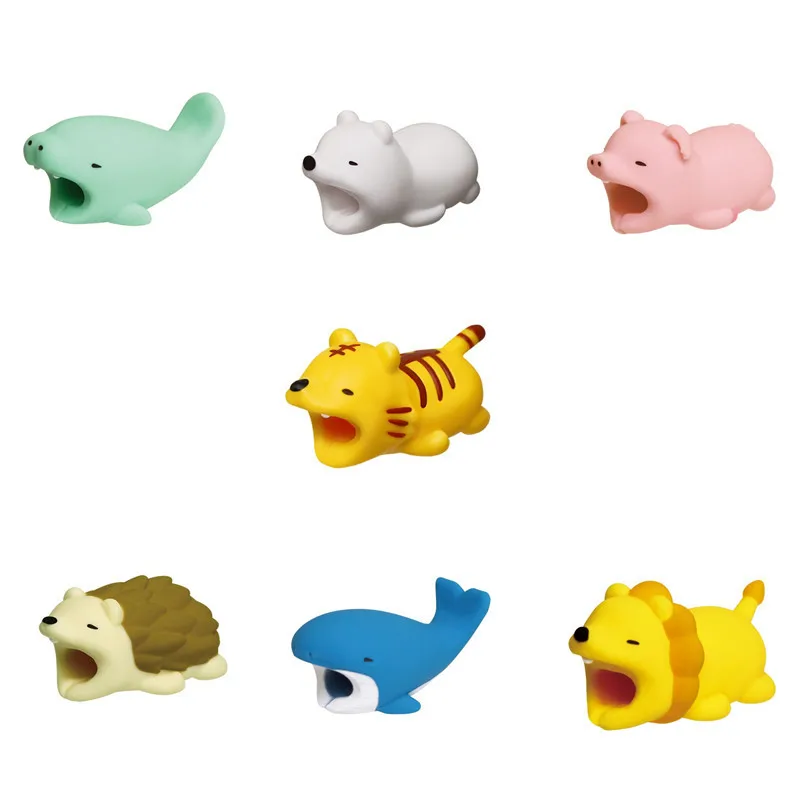 1 шт. милый протектор кабеля с животными для намотки Iphone зарядный шнур мультяшный