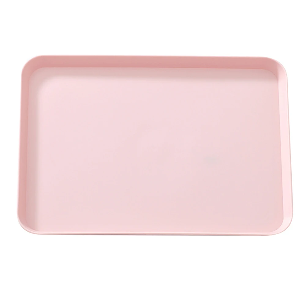 

1PCS Kitchen Tray Breakfast Tray decorated Restaurant Plastic Drain Rectangular Household Baking Tray Dessert Storage Tray