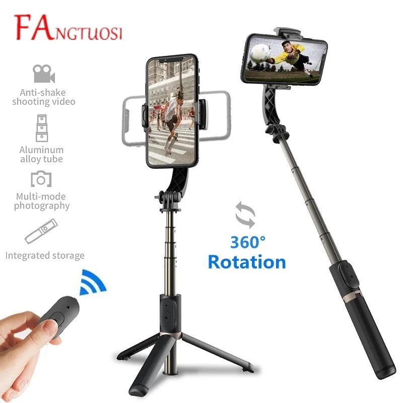 Ручной шарнирный стабилизатор FANGTUOSI селфи палка держатель для смартфона