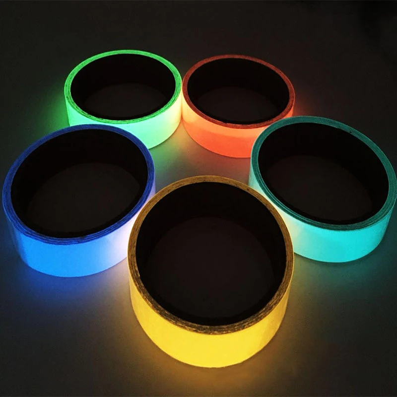 Самоклеящаяся светящаяся лента светится в темноте зеленый домашний декор