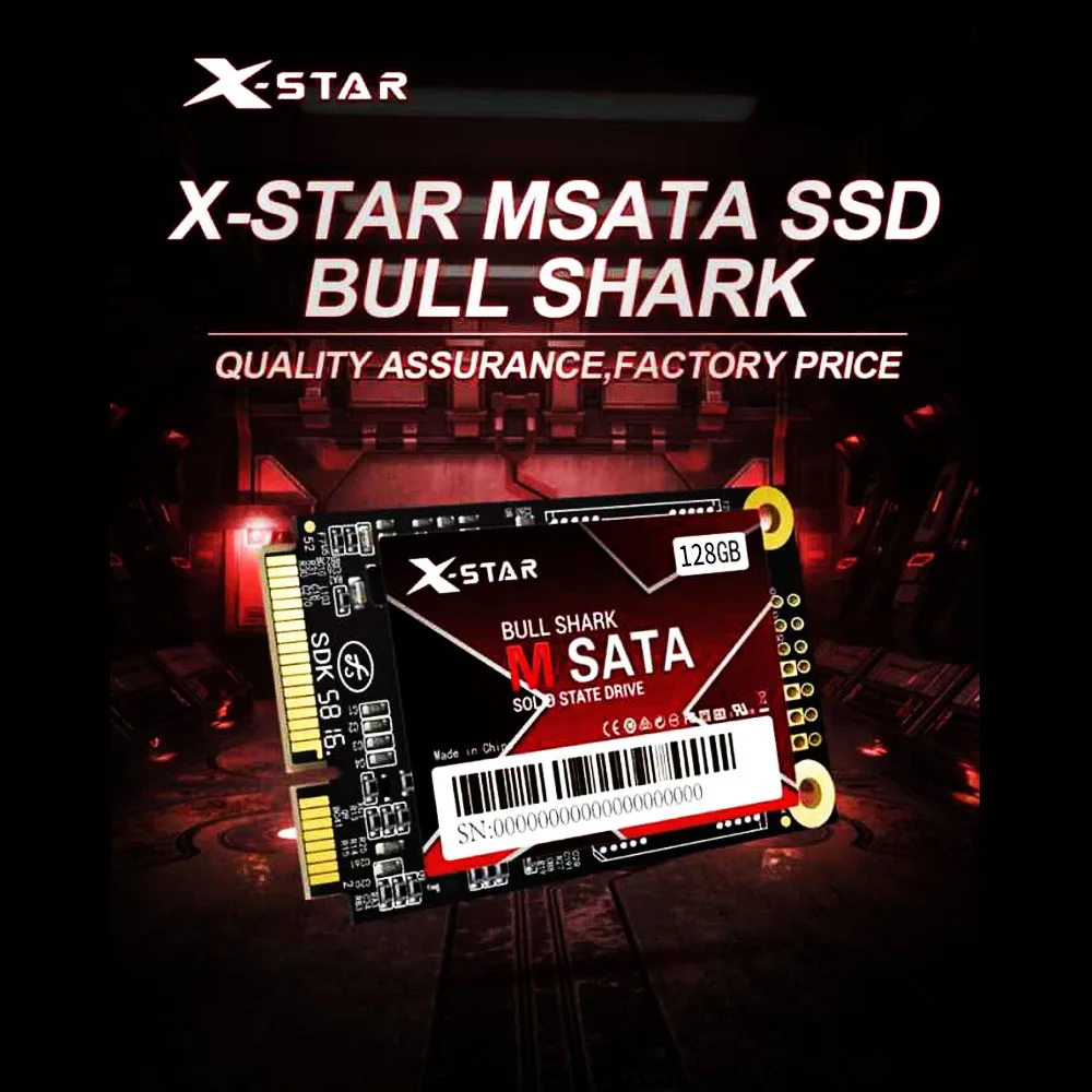 Х-звезда бычья Акула mSATA SSD 1.8in тонкий и легкий твердотельный накопитель