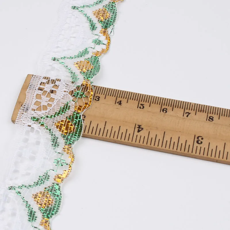 10 ярдов 3 см Цветочная кружевная отделка лента для рукоделия ткань шитья ручной