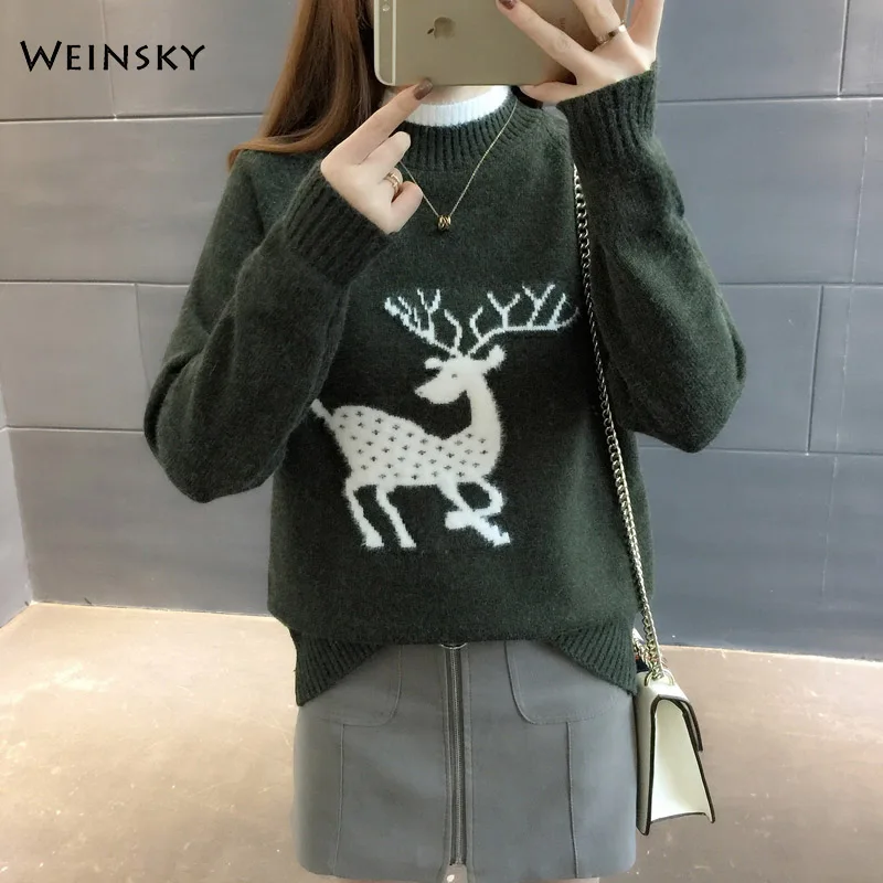 Женская водолазка вязаный свитер и пуловеры Модные женские свитера в Корейском