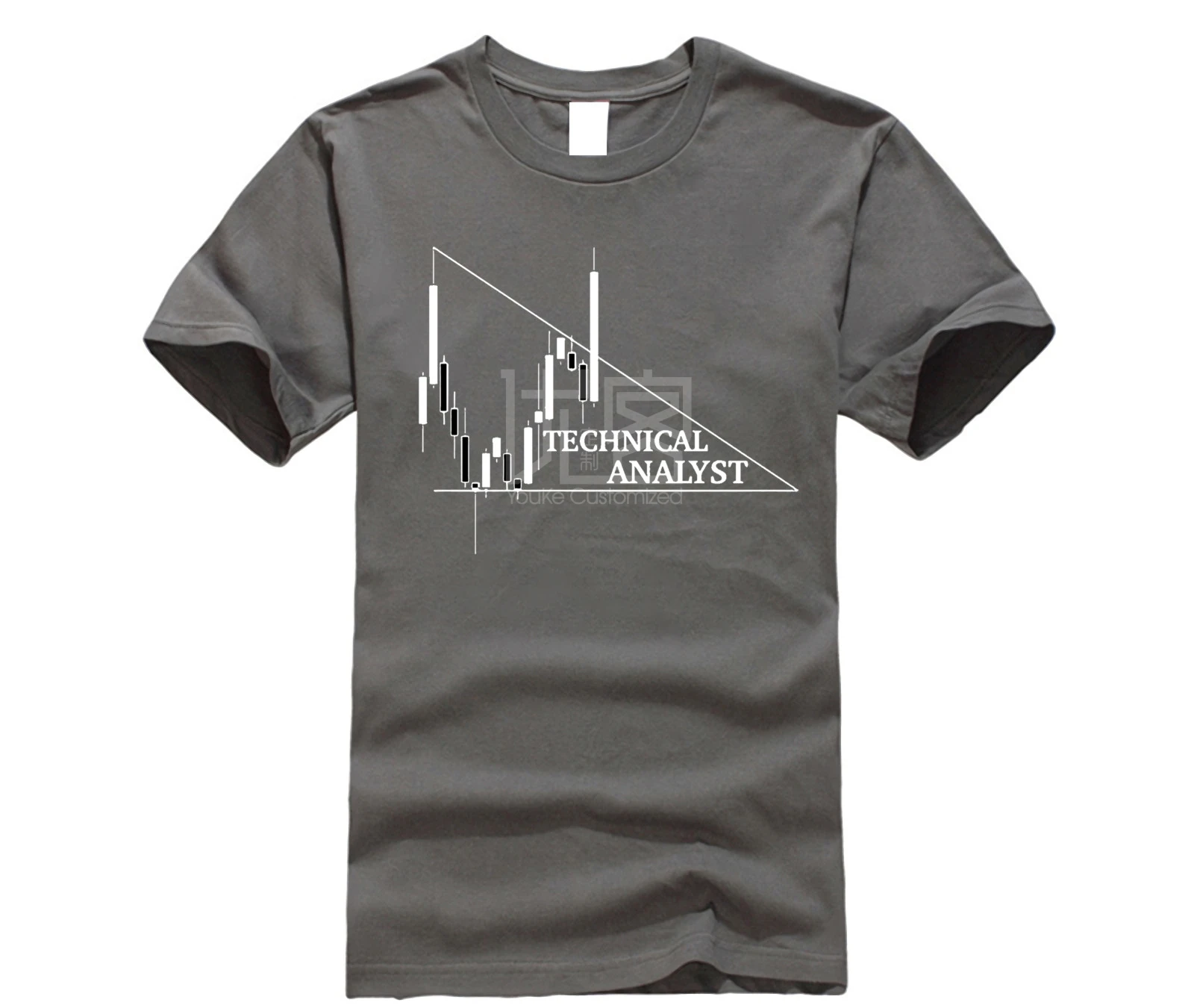 Пользовательские Forex технический аналитик Мужская футболка круглый воротник