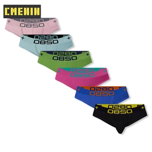 Мужские трусы-джоки 6 шт.лот, Мягкое хлопковое нижнее белье для геев, бикини, Трусы-брифы для мужчин, Srting