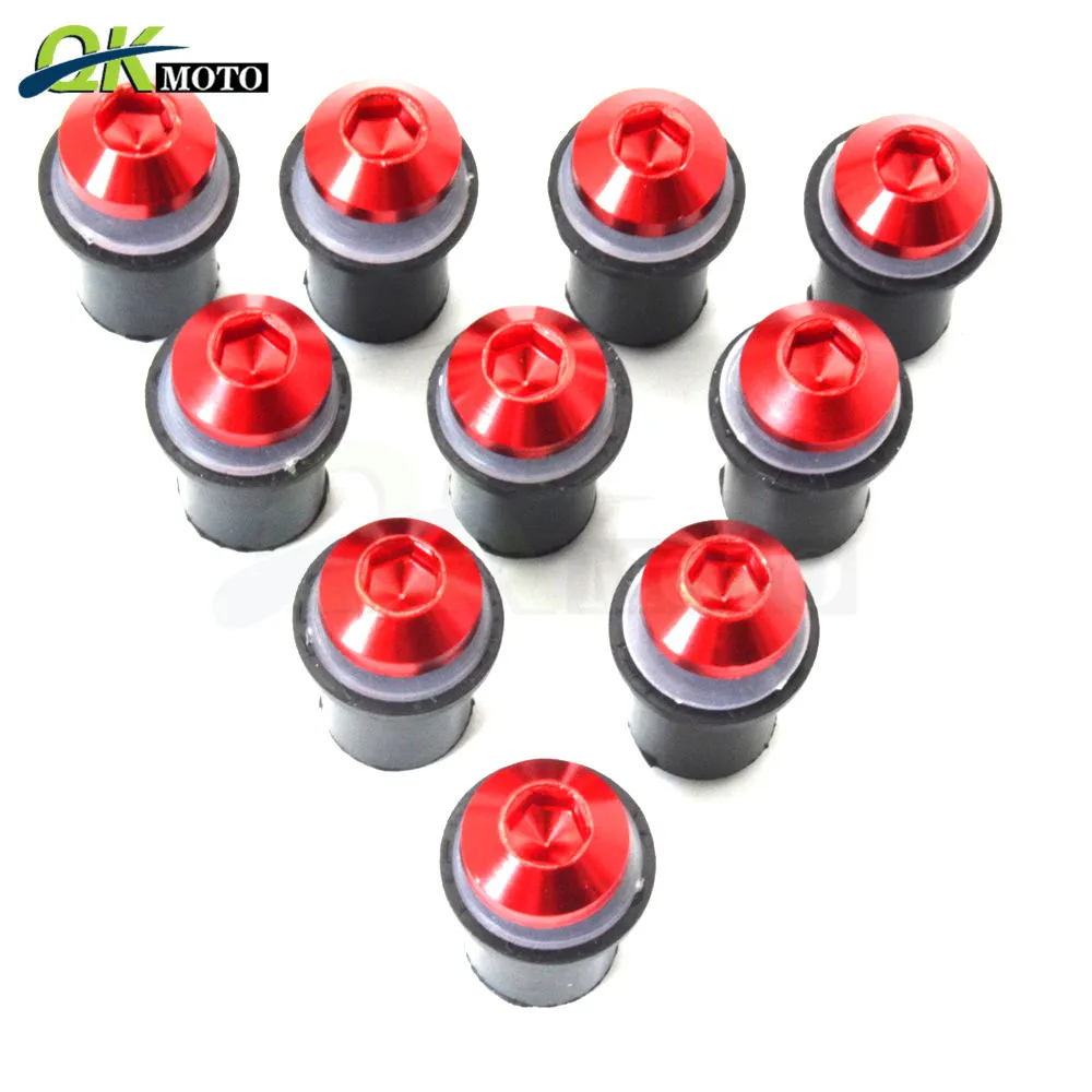 Винт для ветрового стекла мотоцикла 5 мм Алюминиевый винт с ЧПУ Honda BMW F800 R1200GS KAWASAKI