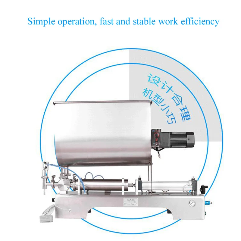 

80L Large-capacity hopper mixing type pneumatic filling machine