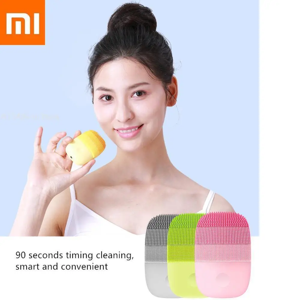 Xiaomi inFace электрическая глубокая уход за кожей лица Чистящая Щетка массажная звуковая мойка лица IPX7 водонепроницаемый силиконовый очищающее средство для лица