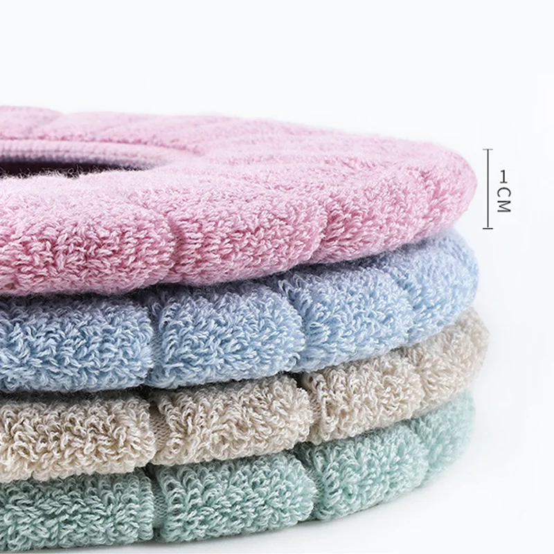 

1PC Washable Toilet Seat Cover Universal O Warm Soft Restroom Bathroom Accessorie Toilet Lid Cover Accessories Comfortable Pads