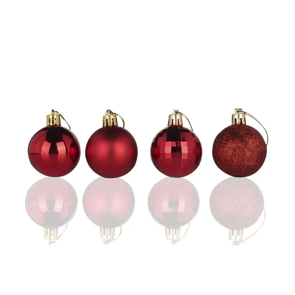 24 шт./лот 6 см Рождественская елка подвесной шар цветной окрашенный