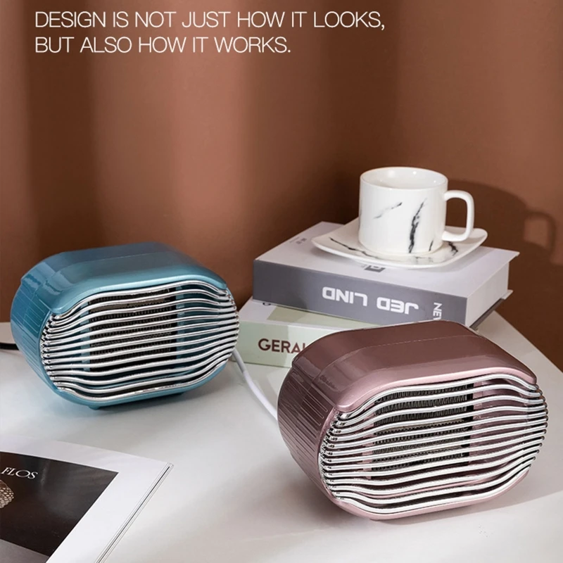 

Electric Heater Fan Desktop Heating Fast Power Saving Warmer For Winter Office Mini Portable Heaters U1JE