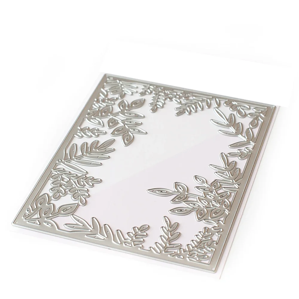 Металлические Вырубные штампы форма для вырезания листьев рамка скрапбукинга