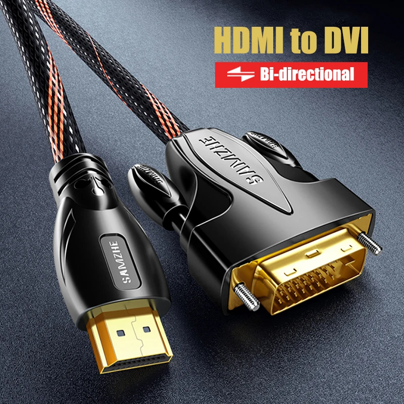 Двунаправленная передача SAMZHE DVI HDMI/HDMI 1080P HDMI кабель для компьютерного проектора